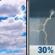 Wednesday: Mostly Cloudy then Chance Showers And Thunderstorms