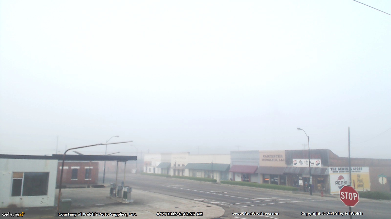 April 7, 2015 - Luverne...fogged in.